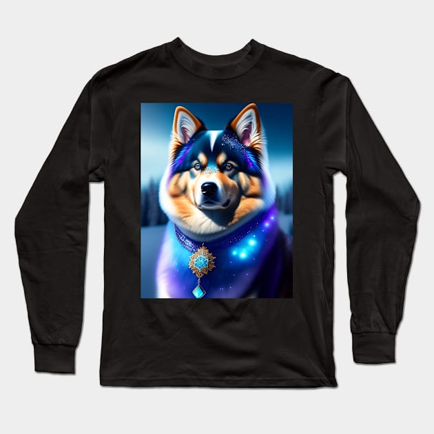 Magical Finnish Lapphund Long Sleeve T-Shirt by Enchanted Reverie